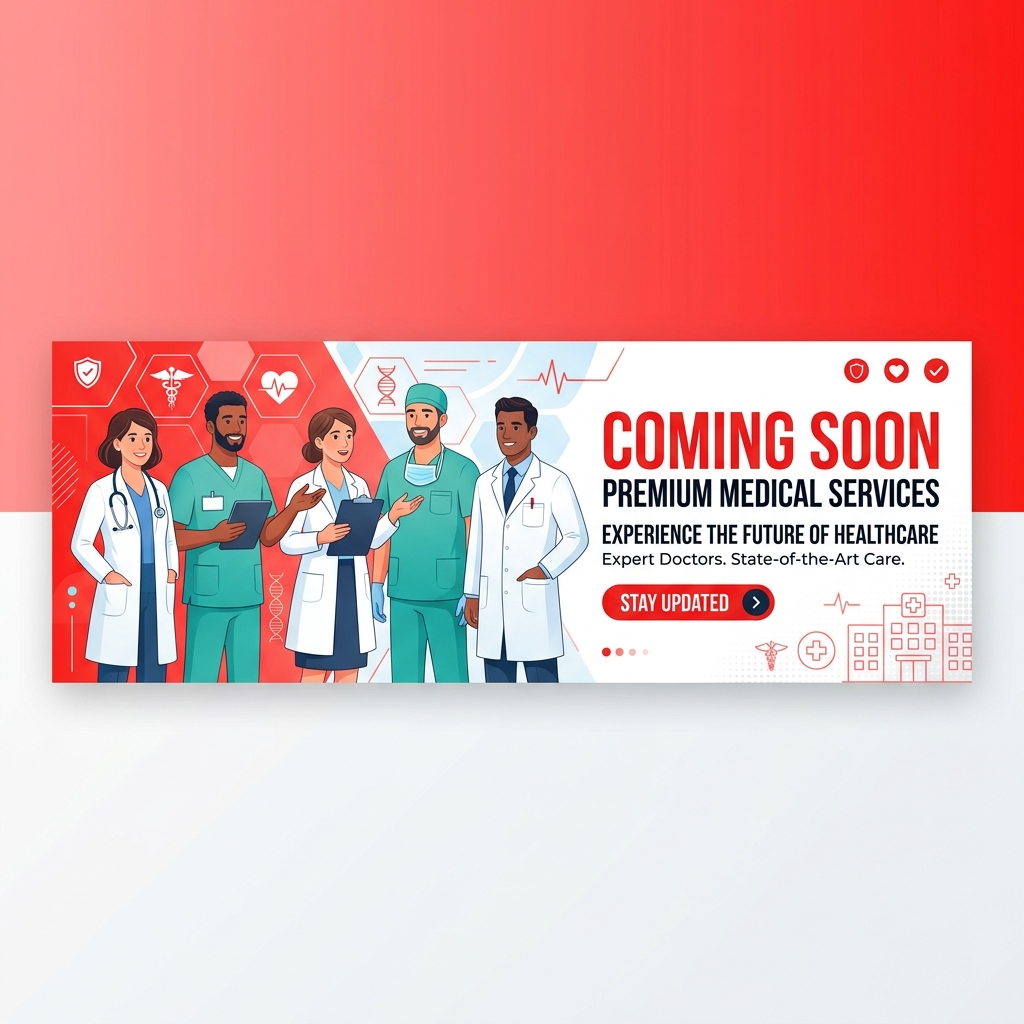 Medical services coming soon banner